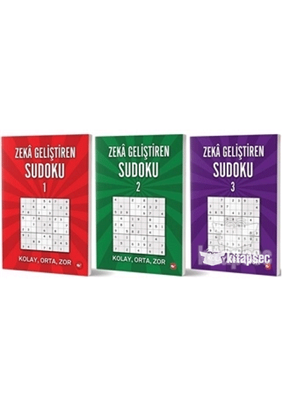 Zeka Geliştiren Sudoku Seti - 3 Kitap Takım - Kolektif kitap kapağı