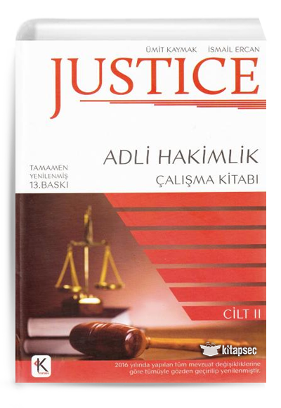 Adli Hakimlik Justıce Çalışma Kitabı Kuram Kitap - İsmail Ercan kitap kapağı