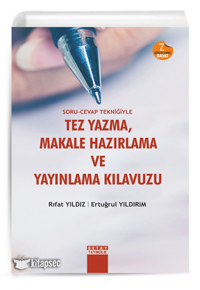 Soru Cevap Tekniğiyle Tez Yazma Makale Hazırlama Ve Yayınlama Kılavuzu Detay Yayınları - Rıfat Yıldız kitap kapağı