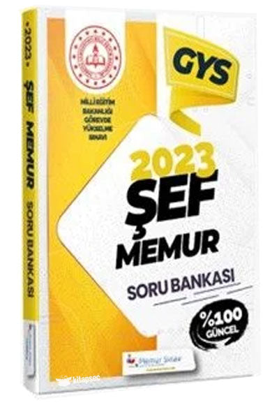 2023 MEB Şef ve Memur Soru Bankası - Komisyon kitap kapağı