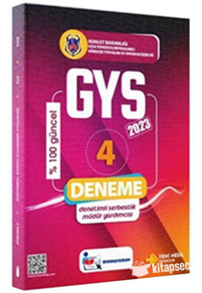 2023 CTE Denetimli Serbestlik Müdür Yardımcısı GYS 4 lü Deneme - Memur Sınav Komisyon kitap kapağı