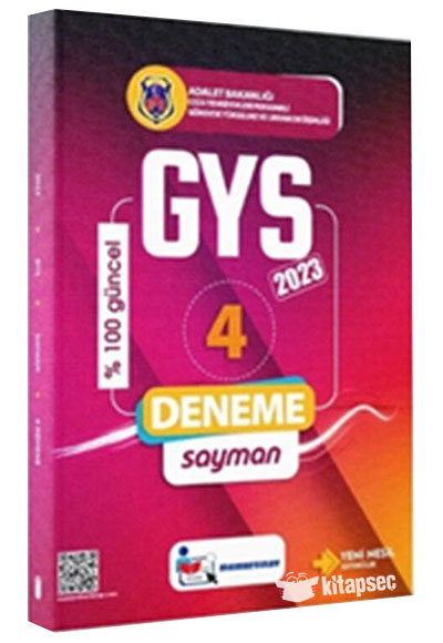 2023 CTE Sayman GYS 4 lü Deneme - Memur Sınav Komisyon kitap kapağı