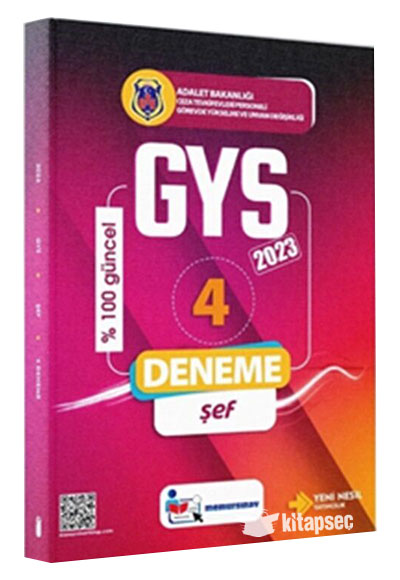 2023 CTE Şef GYS 4 lü Deneme - Memur Sınav Komisyon kitap kapağı