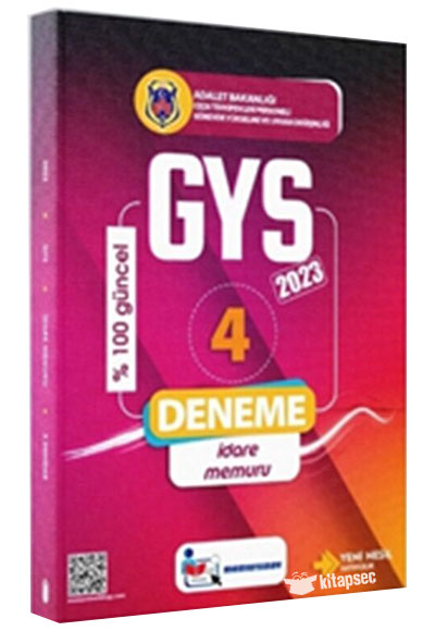 2023 CTE İdare Memuru GYS 4 lü Deneme Memur Sınav kitap kapağı