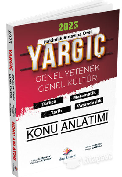 2023 Yargıç Hakimlik Genel Yetenek Genel Kültür Konu Anlatımı 4.Baskı - Oğuz S. Tarhan kitap kapağı
