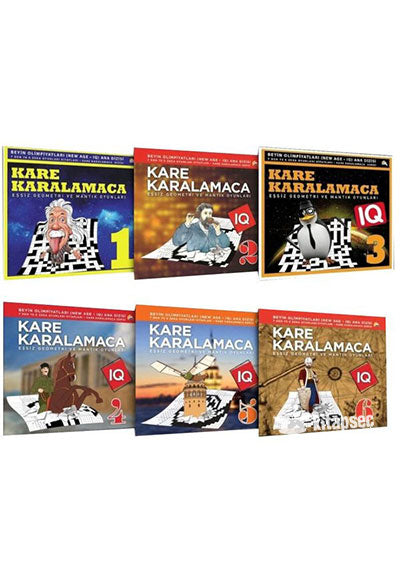 Kare Karalamacalar Set 1 / 7'den 70'e Akıl Mantık Oyunları ( 6 Kitaplık Zevkli Oyunlar) - Ahmet Karaçam kitap kapağı