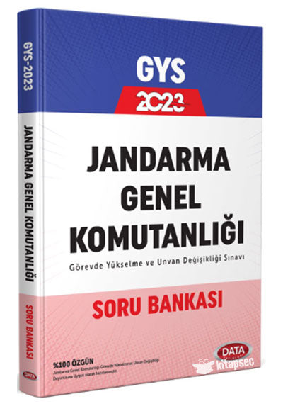 2024 Gys Jandarma Genel Komutanlığı Soru Bankası Data Yayınları - Data Komisyon kitap kapağı