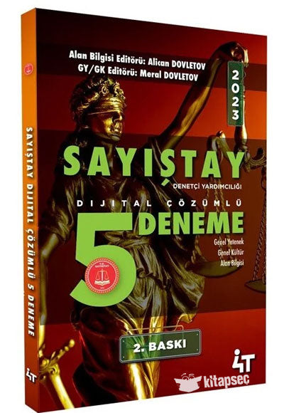 2023 Sayıştay Sınavları 5 Deneme Çözümlü 2. Baskı - Yüksel Bilgili kitap kapağı