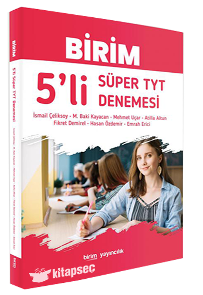 Birim Yayıncılık 5’li Süper TYT Denemesi - Kolektif kitap kapağı