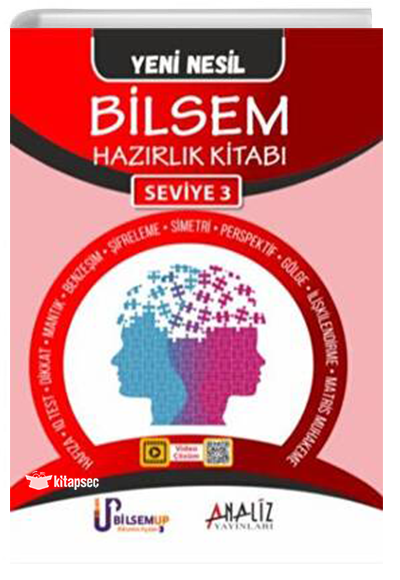 Bilsem Hazırlık Kitabı Yeni Nesil Seviye 3 - Analiz Yayınları - Kolektif kitap kapağı