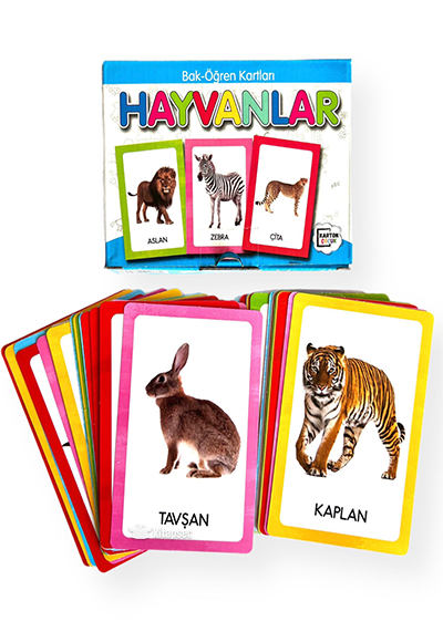 Bak Öğren Kartları Hayvanlar Karton Çocuk Yayınları - Kolektif kitap kapağı