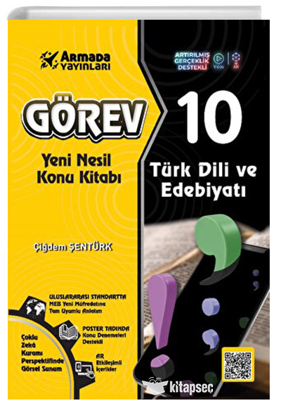 Görev 10 Türk Dili Ve Edebiyatı Yeni Nesil Konu Kitabı Armada Yayınları - Çiğdem Şentürk kitap kapağı