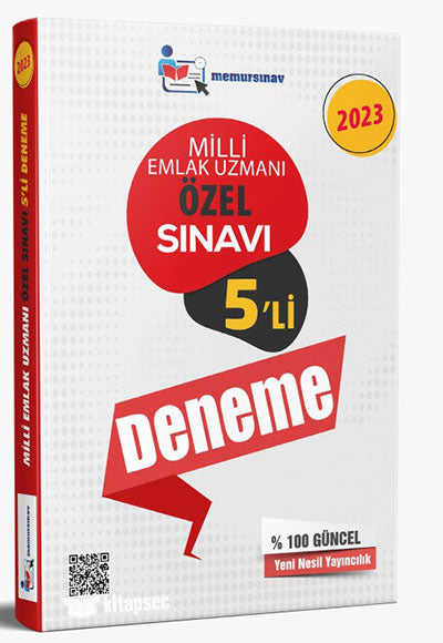 Milli Emlak Uzmanı Özel Sınavı 5 li Deneme - Memur Sınav Komisyon kitap kapağı