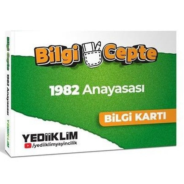Bilgi Cepte 1982 Anayasası Bilgi Kartı Soru - Cevap | Yediiklim Yayınları (İnce Kapak)