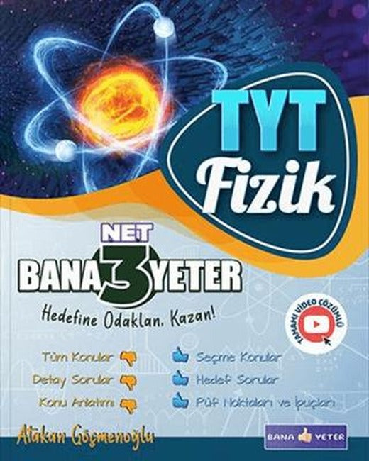 TYT Fizik 3 Net Bana Yeter | Bana Yeter Yayınları (Ciltsiz)