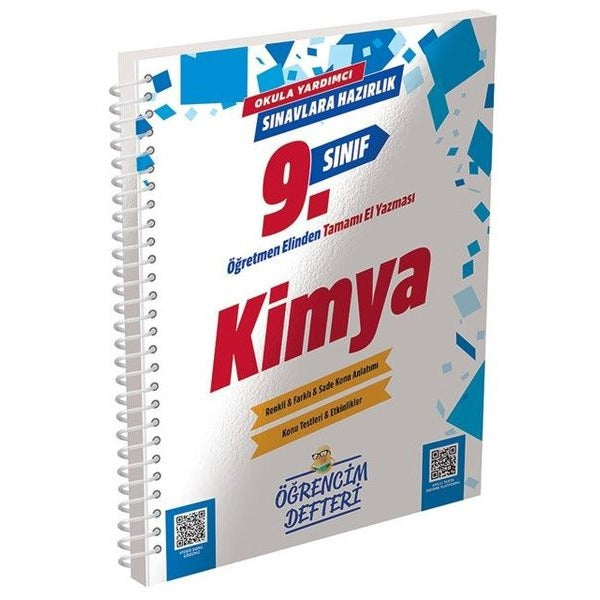 9. Sınıf Kimya Öğrencim Defteri | Murat Yayınları (İnce Kapak)