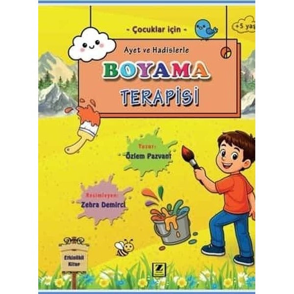 Ayet ve Hadislerle Boyama Terapisi | Zinde Yayınevi (İnce Kapak)