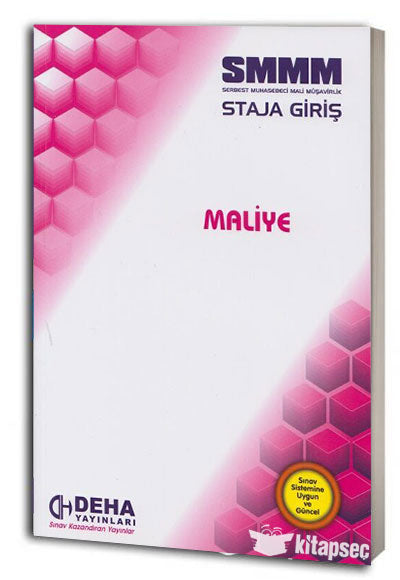 SMMM Staja Giriş Maliye Deha Yayınları - Komisyon kitap kapağı