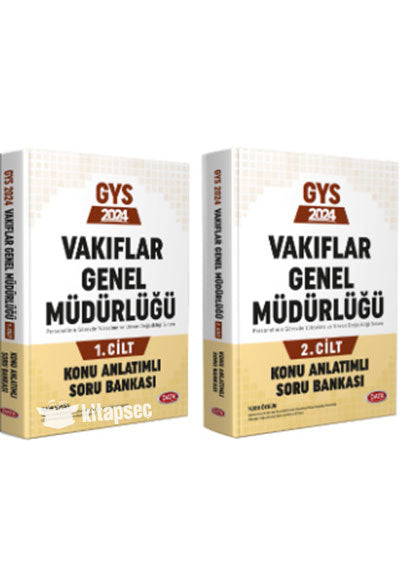 2024 GYS Vakıflar Genel Müdürlüğü Konu Anlatımlı Soru Bankası 2 Cilt - Kolektif kitap kapağı