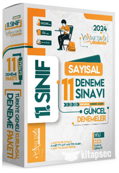 2024 11.Sınıf SAYISAL Bölüm Türkiye Geneli Değerlendirmeli Dijital Çözümlü 11li Paket Dneme Seti - İnformal Komisyon kitap kapağı