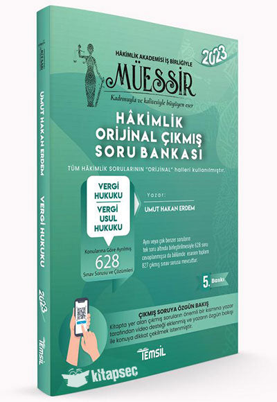Müessir Vergi Hukuku Vergi Usul Hukuku ve Türk Vergi Sistemi - Umut Hakan Erdem kitap kapağı