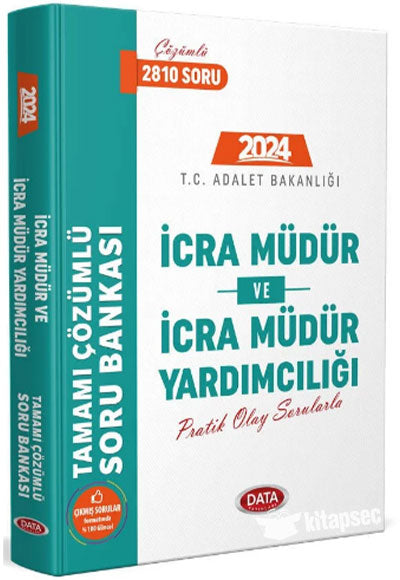 2024 İcra Müdür ve Müdür Yardımcılığı Soru Bankası - Data Komisyon kitap kapağı