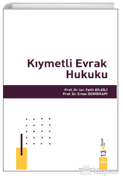 Kıymetli Evrak Hukuku - Fatih Bilgili kitap kapağı