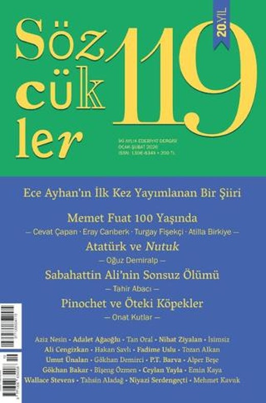 Sözcükler Dergisi 119. Sayı Ocak - Şubat 2026 | Sözcükler Yayınları (Ciltsiz)
