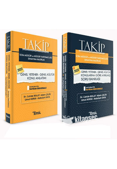TAKİP İcra Müdürlüğü ve Müdür Yardımcılığı Genel Yetenek- Genel Kültür Seti - Sertkan Erdurmaz kitap kapağı