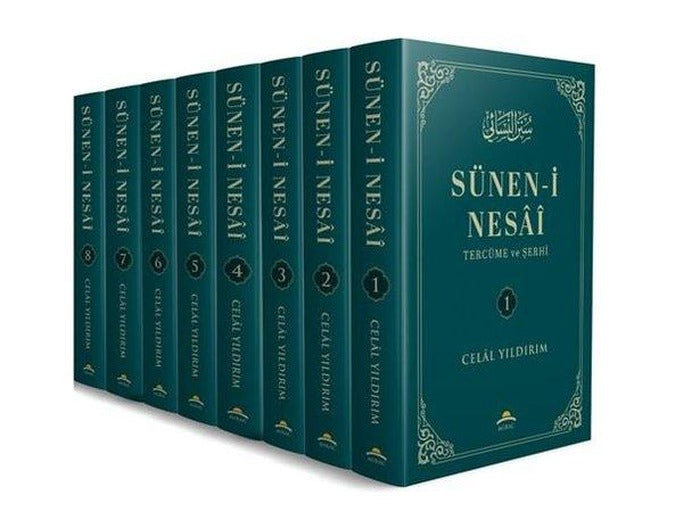Sünen-i Nesai Tercüme ve Şerhi Seti - 8 Kitap Takım | Mirac Yayınları (Ciltli)