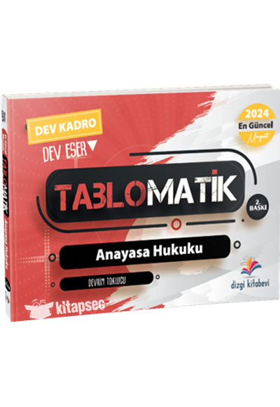 2024 Tablomatik Anayasa Hukuku - Devrim Toklucu kitap kapağı
