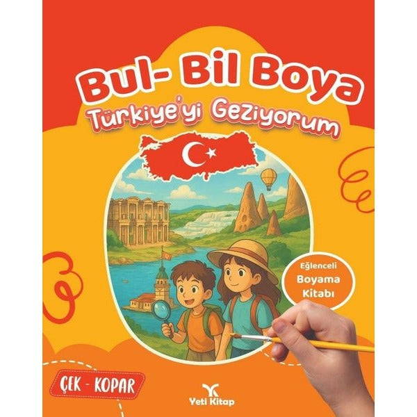 Türkiye'yi Geziyorum - Bul Bil Boya | Yeti Kitap (İnce Kapak)
