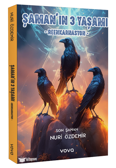 Şamanın 3 Yaşamı Reenkarnasyon - Osman Nuri Özdemir kitap kapağı