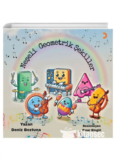 Neşeli Geometrik Şekiller - Deniz Boztuna kitap kapağı
