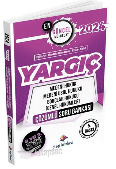 2024 Hakimlik YARGIÇ Medeni-Medeni Usul- Borçlar Genel Hükümler Hukuku Soru Bankası Çözümlü 4. Baskı - Mustafa Dinçdemir kitap kapağı