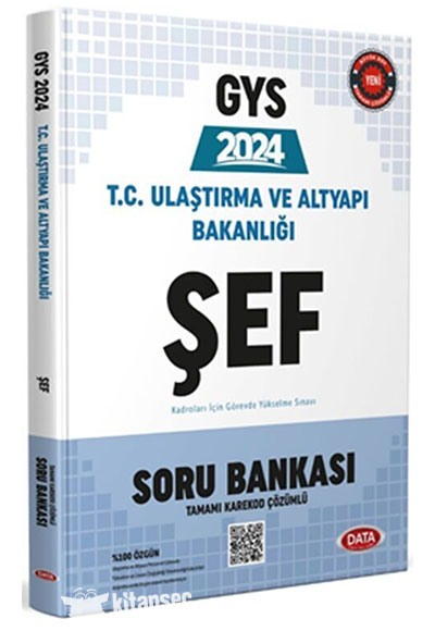 GYS T.C. Ulaştırma ve Altyapı Bakanlığı ŞEF Kadroları İçin Ortak Alan Soru Bankası - Data Komisyon kitap kapağı
