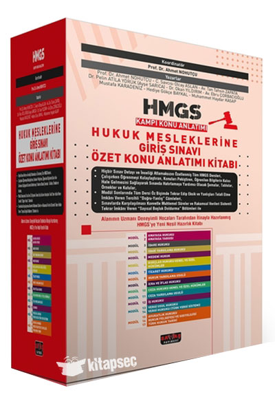 HMGS Kampı Hukuk Mesleklerine Giriş Sınavı Özet Konu Anlatım Kitabı Savaş Yayınları - Ahmet Nohutçu kitap kapağı