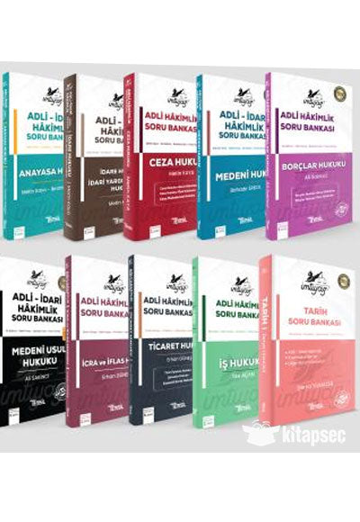 İmtiyaz Adli Hâkimlik Soru Bankası 10`lu Set - Metin Kaya kitap kapağı
