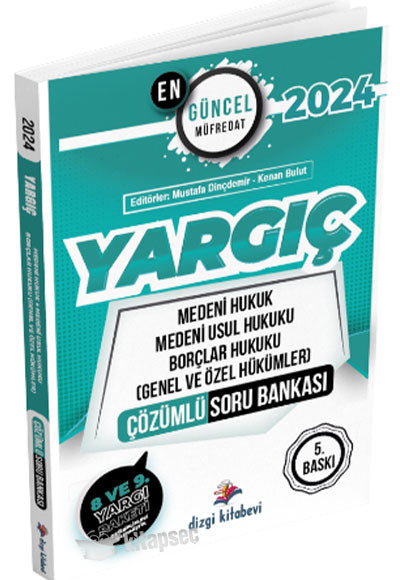 Yargıç Medeni Hukuk Medeni Usul Hukuku Borçlar Hukuku (Genel Ve Özel Hükümler) Çözümlü Soru Bankası - Mustafa Dinçdemir kitap kapağı