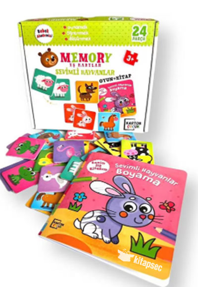 Bebek Akademisi Memory Eş Kartlar Sevimli Hayvanlar Karton Çocuk kitap kapağı