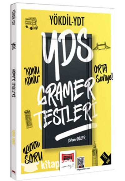 2025 YÖKDİL YDT Konu Konu Gramer Testleri Orta Seviye 1000 Soru - Erkan Önler kitap kapağı