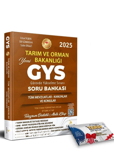 2025 GYS Tarım Bakanlığı Soru Bankası Görevde Yükselme - Ertan Taşkın kitap kapağı