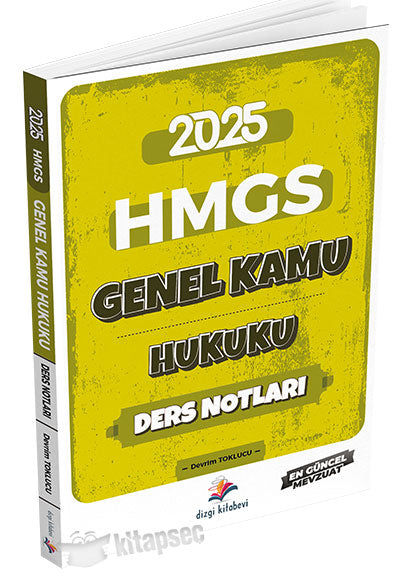 2025 HMGS Genel Kamu Hukuku Ders Notları - Devrim Toklucu kitap kapağı