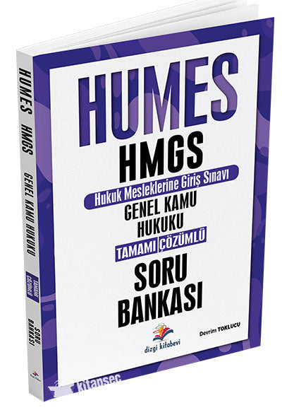 2025 Humes HMGS Genel Kamu Hukuku Tamamı Çözümlü Soru Bankası - Devrim Toklucu kitap kapağı