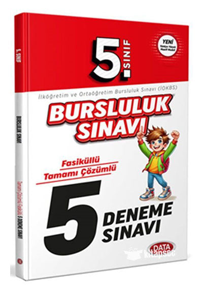 5. Sınıf Bursluluk Sınavı Fasiküllü 5 Deneme Sınavı Data Yayınları - Data Komisyon kitap kapağı