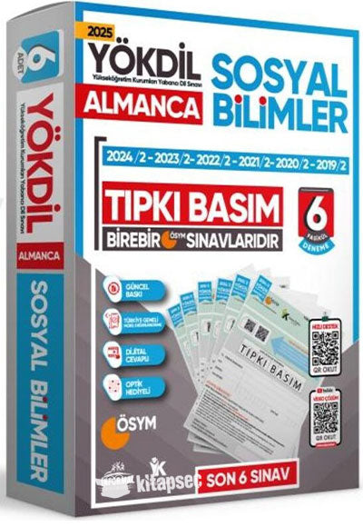 2025 Yökdil Almanca Sosyal Bilimler Ösym Çıkmış Soru Tıpkı Basım 6lı Deneme Paketi Türkiye Geneli - İnformal Komisyon kitap kapağı
