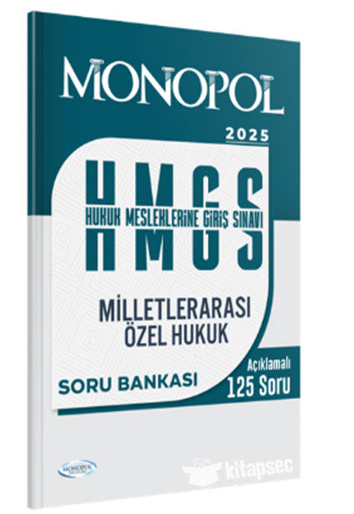 2025 HMGS Milletlerarası Özel Hukuk Soru Bankası - Komisyon kitap kapağı