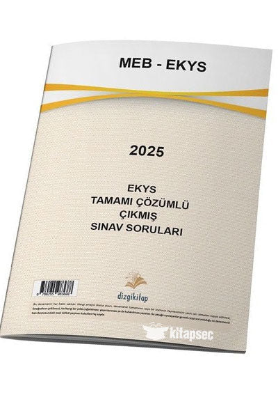 MEB EKYS 2025 Sınavı Çıkmış Sorular Çözümlü - Dizgi Komisyon kitap kapağı