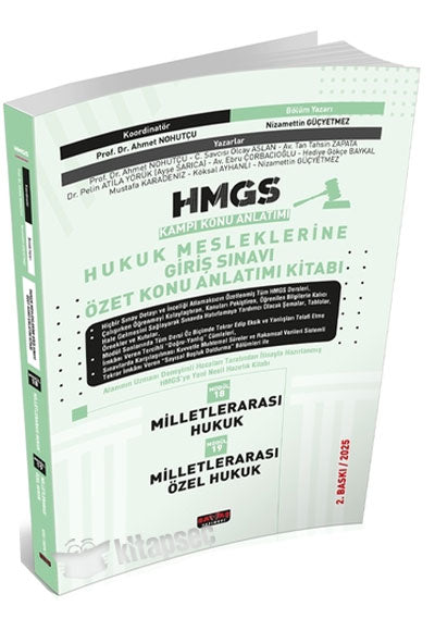 2025 HMGS Özet Konu Anlatımı Milletlerarası Hukuk Milletlerarası Özel Hukuk Savaş Yayınları - Nizamettin Güçyetmez kitap kapağı