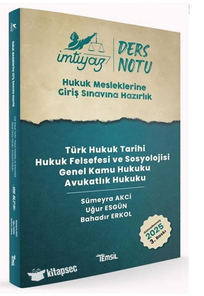 İmtiyaz HMGS Ders Notları Avukatlık Hukuku Hukuk Felsefesi ve Sosyolojisi Türk Hukuk Tarihi - Kolektif kitap kapağı